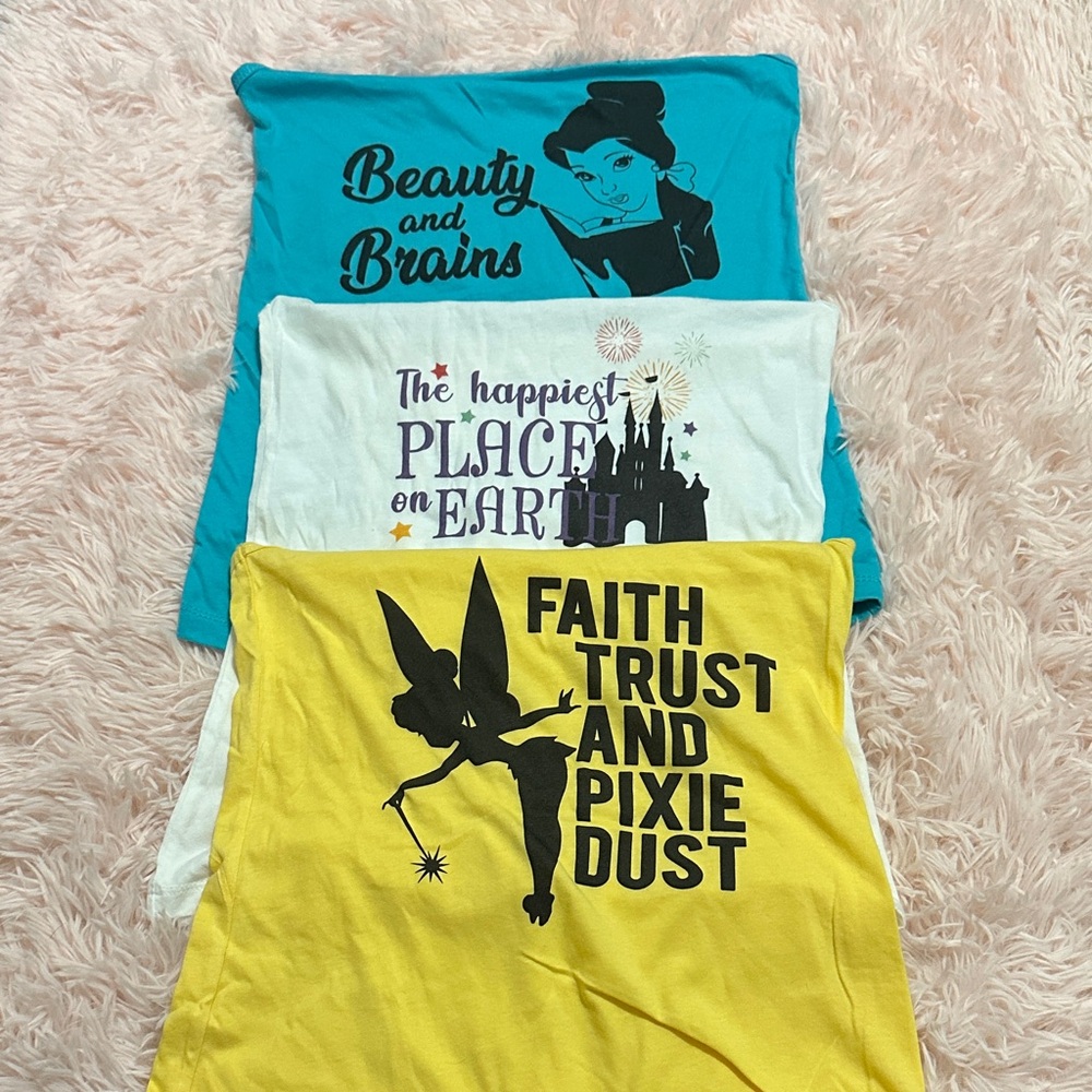 Disney Women's Tank Tops - Turquoise, White, Yellow